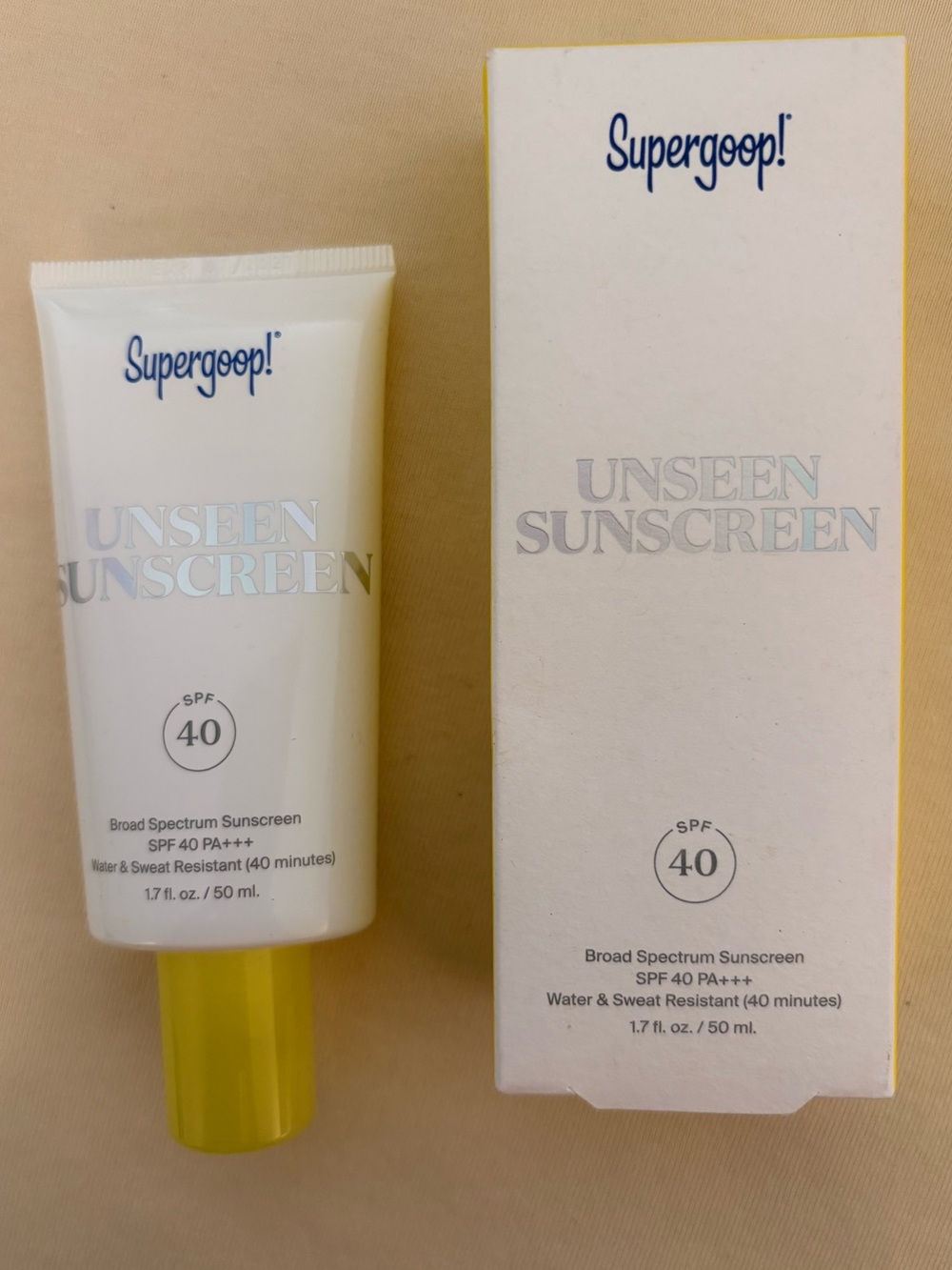 Supergoop! Unseen Sunscreen SPF 40 1.7 oz 50 mL New w/ Box